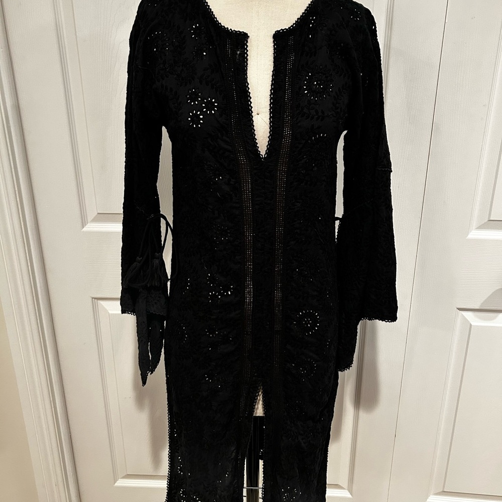 Misa Los Angeles Black Lace Dress
